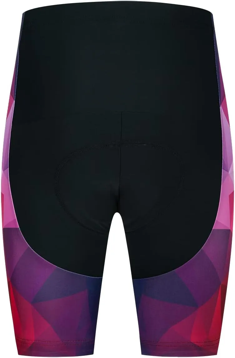 Women's Cycling Jersey Set Short Sleeve with 5D Padded Bike Shorts Breathable Shirt 3-Pockets