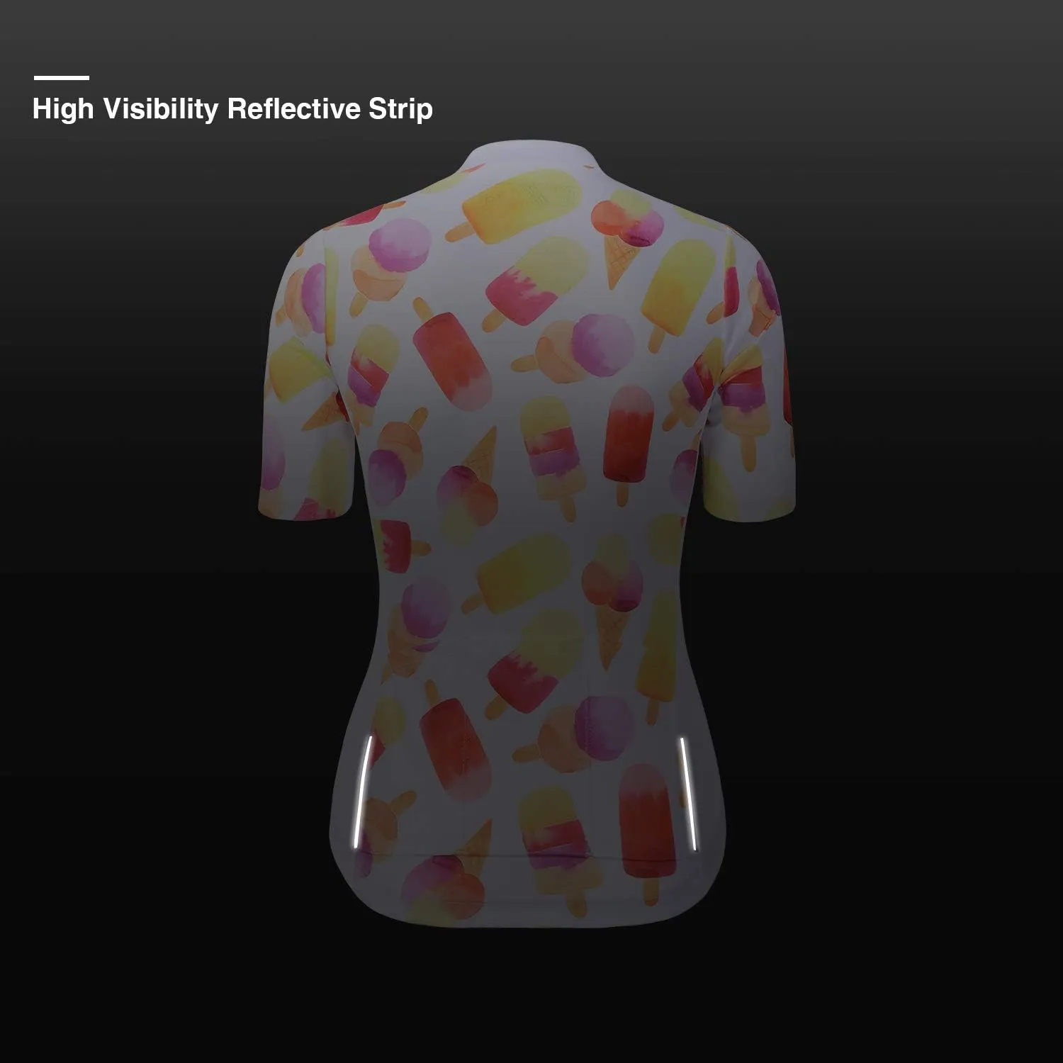 Women's Cycling Jersey Short Sleeve Breathable Bike Shirt Bicycle Clothing Quick Dry Black Butterfly