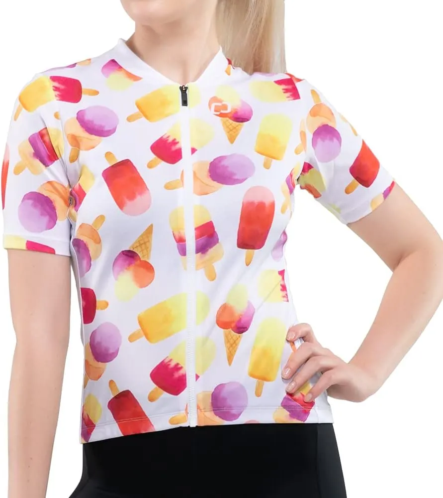 Women's Cycling Jersey Short Sleeve Breathable Bike Shirt Bicycle Clothing Quick Dry Black Butterfly