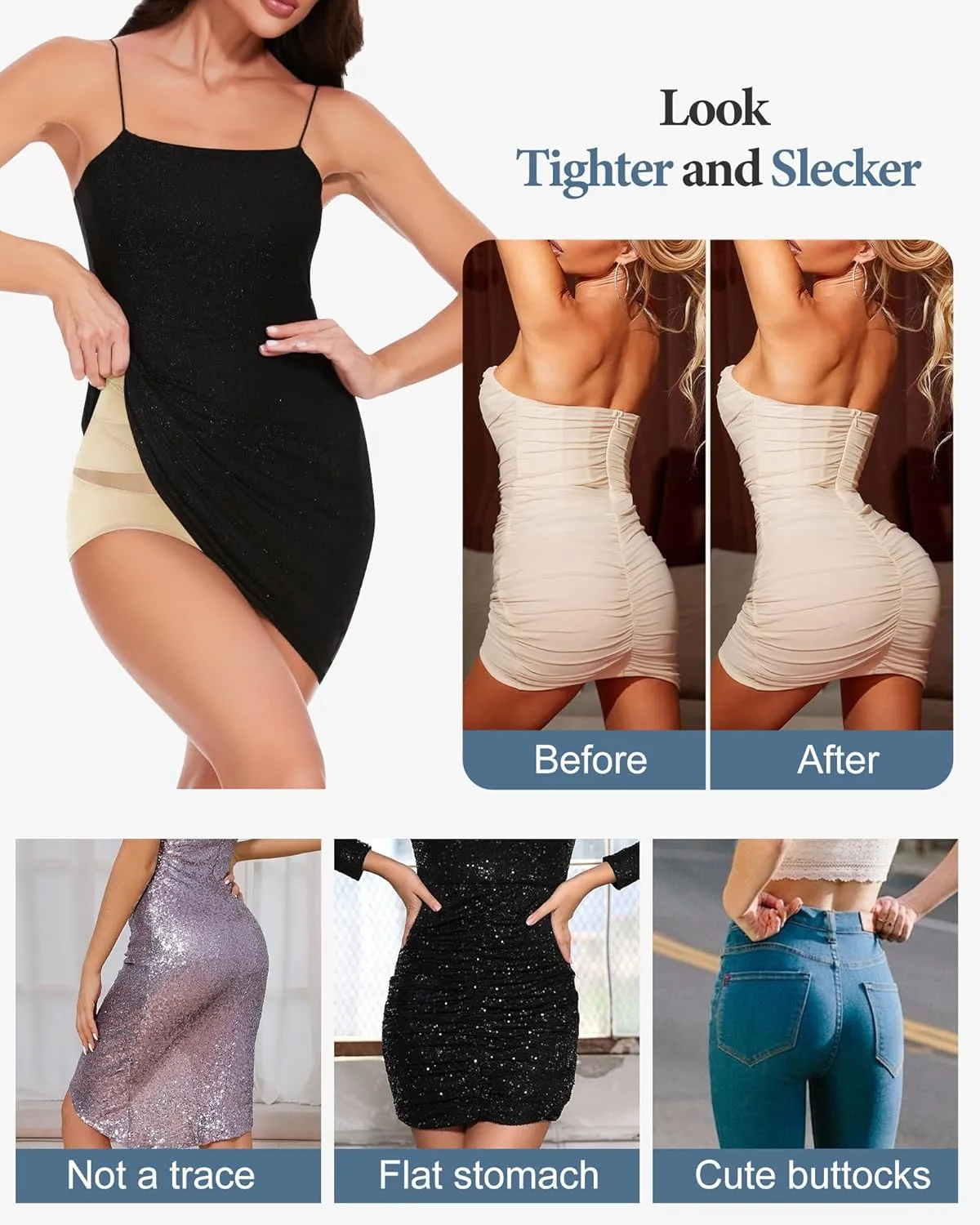 Women's High Waisted Underwear Postpartum Stretch Full Coverage Breathable Briefs 4 Packs Panties