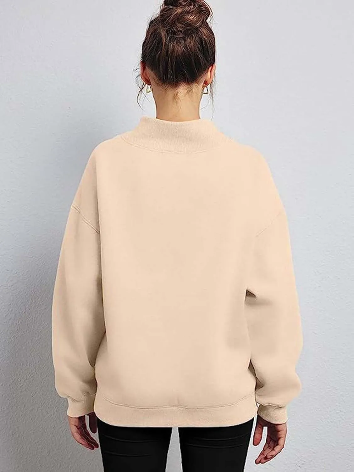 Womens Oversized Sweatshirts Turtleneck Long Sleeve Pullover Hoodies Tops Fall Outfits 2023 Clothes