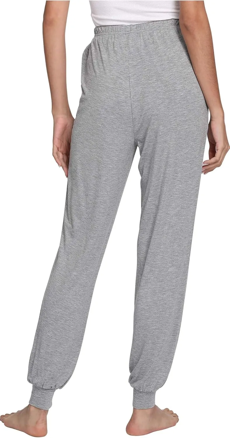 Women's Pajama Pants - Viscose Made from Bamboo, Joggers Pants with Pockets Comfy Lounge Sleep Pants Pj Bottoms