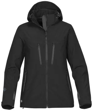 Womens Patrol technical softshell jacket | Black/Carbon