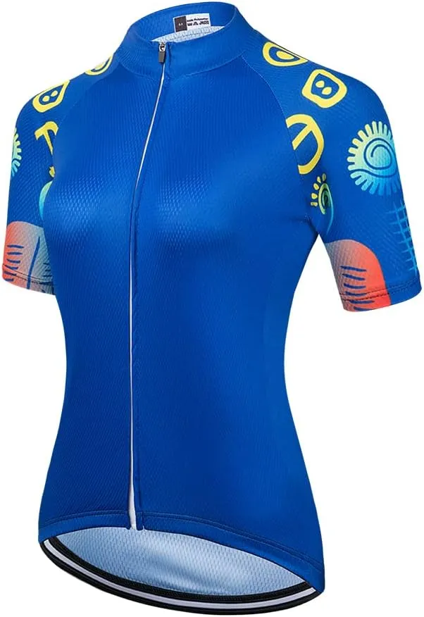 Women's Short Sleeve Cycling Jersey Jacket Cycling Shirt Quick Dry Breathable Mountain Clothing Bike Top