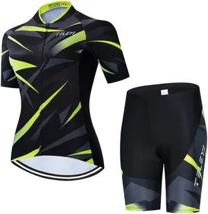 Women's Short Sleeve Cycling Jersey Jacket Cycling Shirt Quick Dry Breathable Mountain Clothing Set Bike Top
