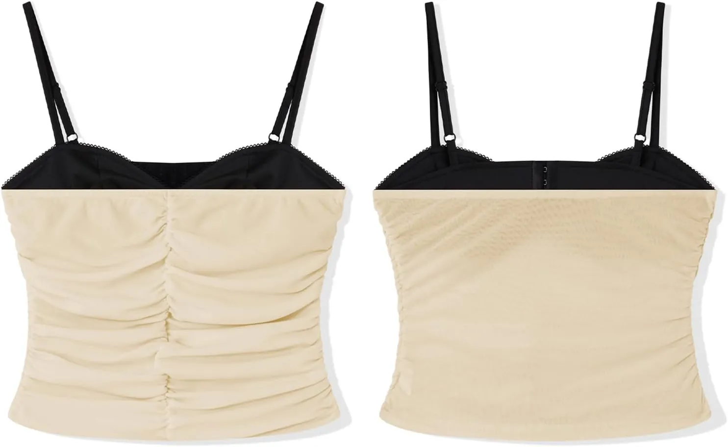 Women's Spaghetti Strap Tank Top Sexy Camisole Lace Trim Backless Cami Bustier Shirt Y2K Summer Going Out Tops