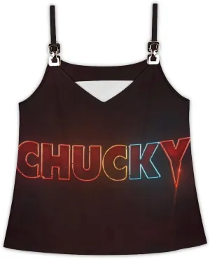 Womens Tank Tops Chucky V-Neck Gym Loose Unique Sleeveless Shirt Summer Beach Tees