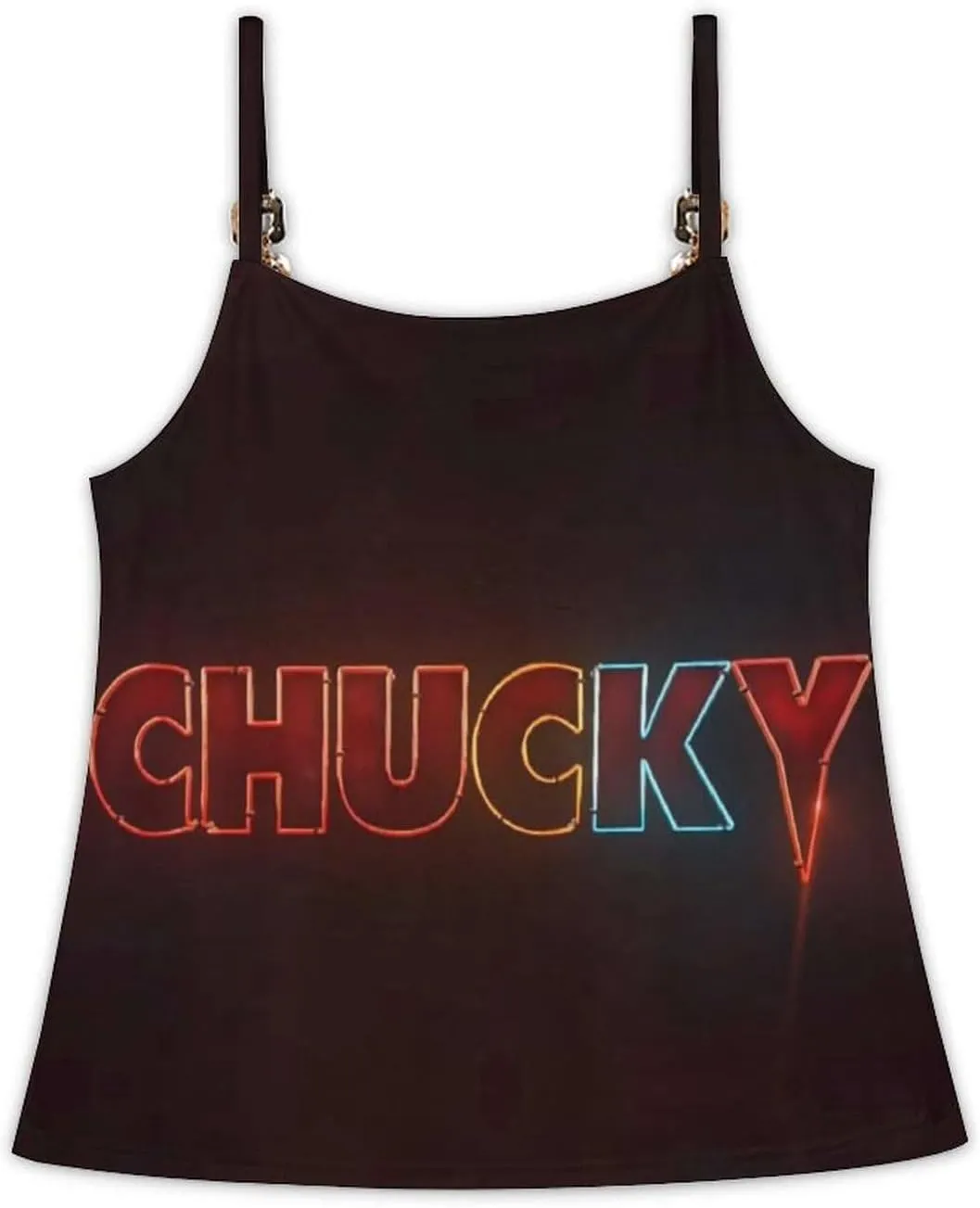 Womens Tank Tops Chucky V-Neck Gym Loose Unique Sleeveless Shirt Summer Beach Tees