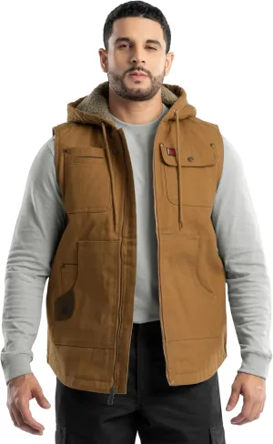 Wrangler Men's Sherpa Lined Vest with Hood