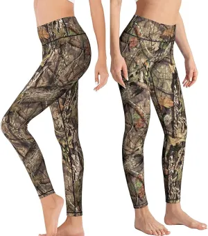 Yaateeh High Waist Yoga Pants Tummy Control Workout Running Leggings Capri for Women