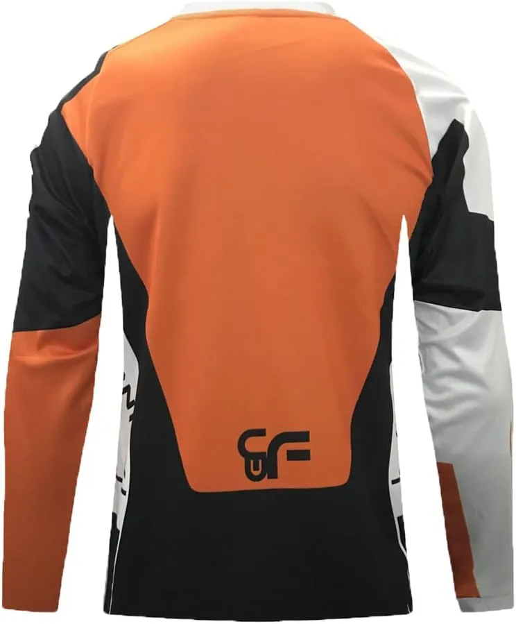YIBIMOTTO Men's Long Sleeve Mountain Bike Motorcycle Shirts Cycling Jerseys Quick Dry Tops Outdoor Bicycle Clothes