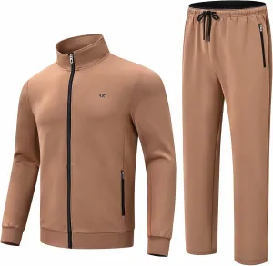 yuyangdpb Men's Tracksuits 2 Piece Outfits Full Zip Sports Sweatsuit Jogging Suits