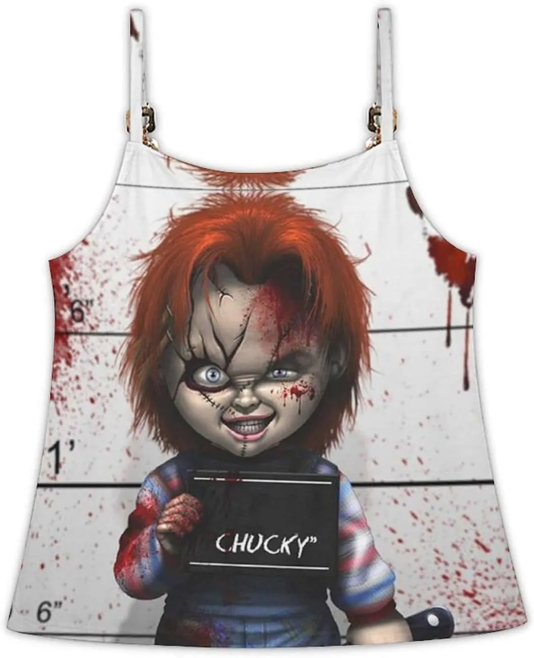 ZHANGXM Womens Tank Tops Chucky Casual Summer T-Shirts Beach Sleeveless Shirt Lightweight Casual Tee Shirt