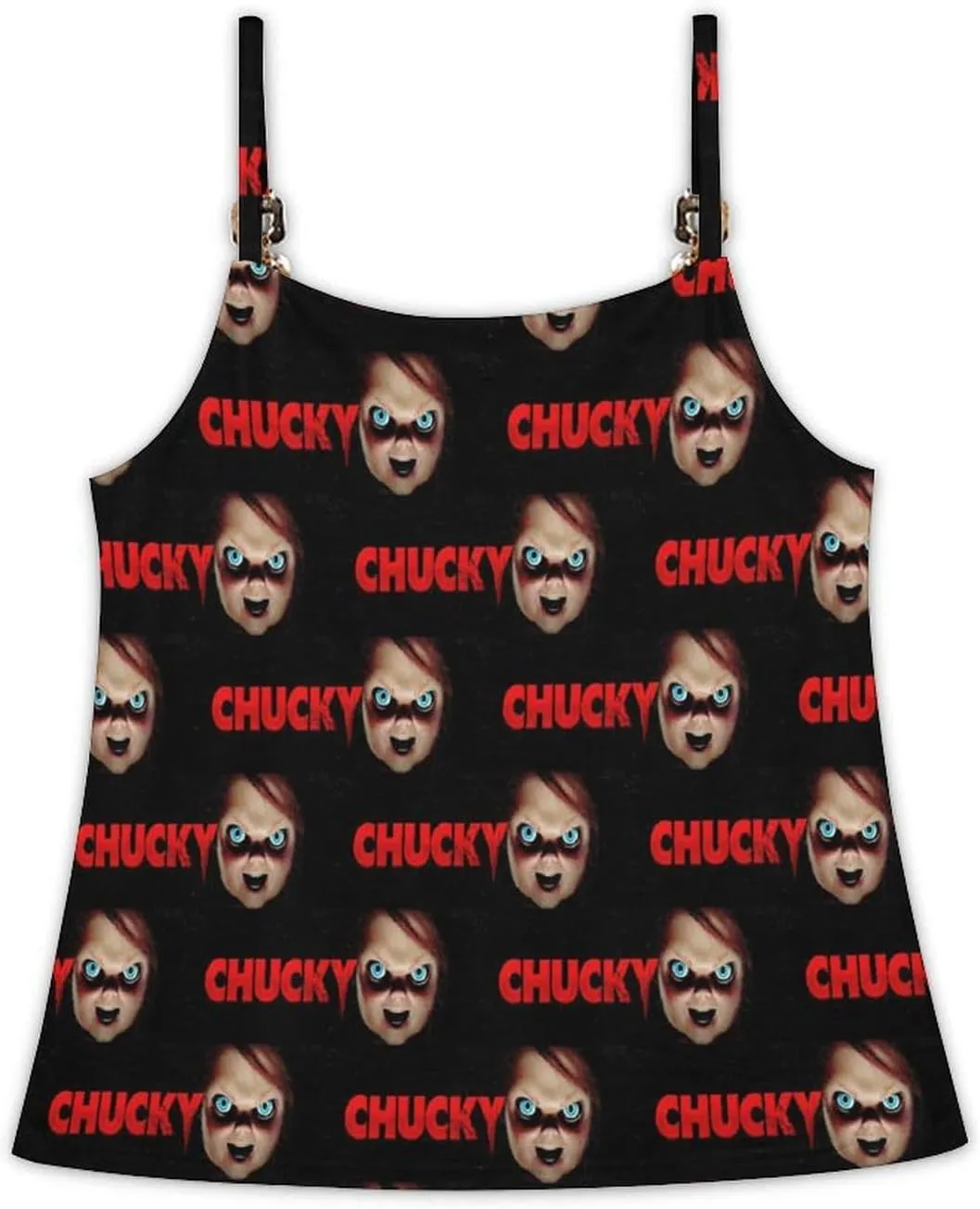 ZHANGXM Womens Tank Tops Chucky Casual Summer T-Shirts Beach Sleeveless Shirt Lightweight Casual Tee Shirt